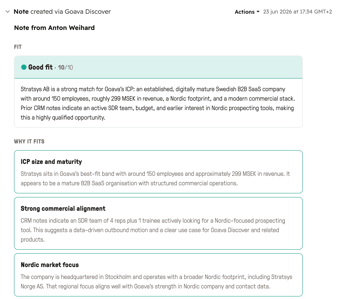 CRM research note