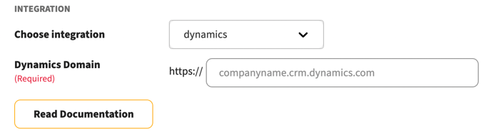 Dynamics configuration