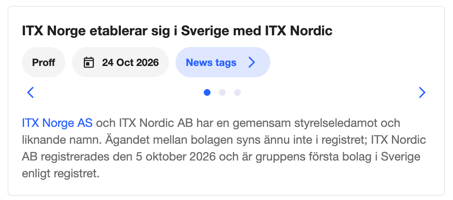 Establishing in new nordic market