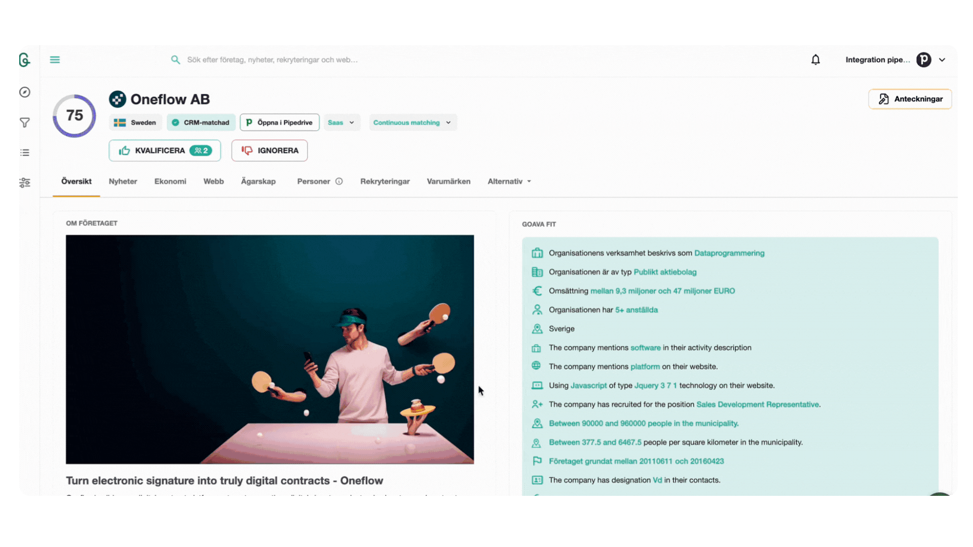 Pipedrive + Discover Integration1