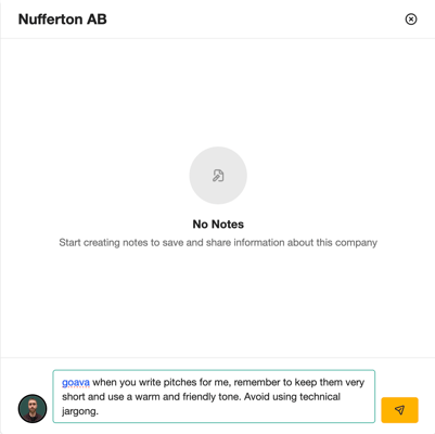 Pitch feedback
