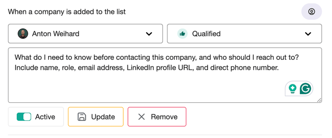 Research agent automation