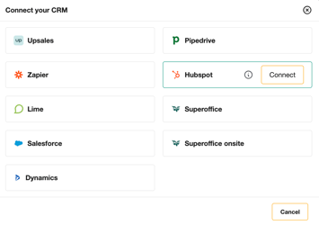 Select Hubspot integration