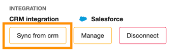 Sync from Salesforce
